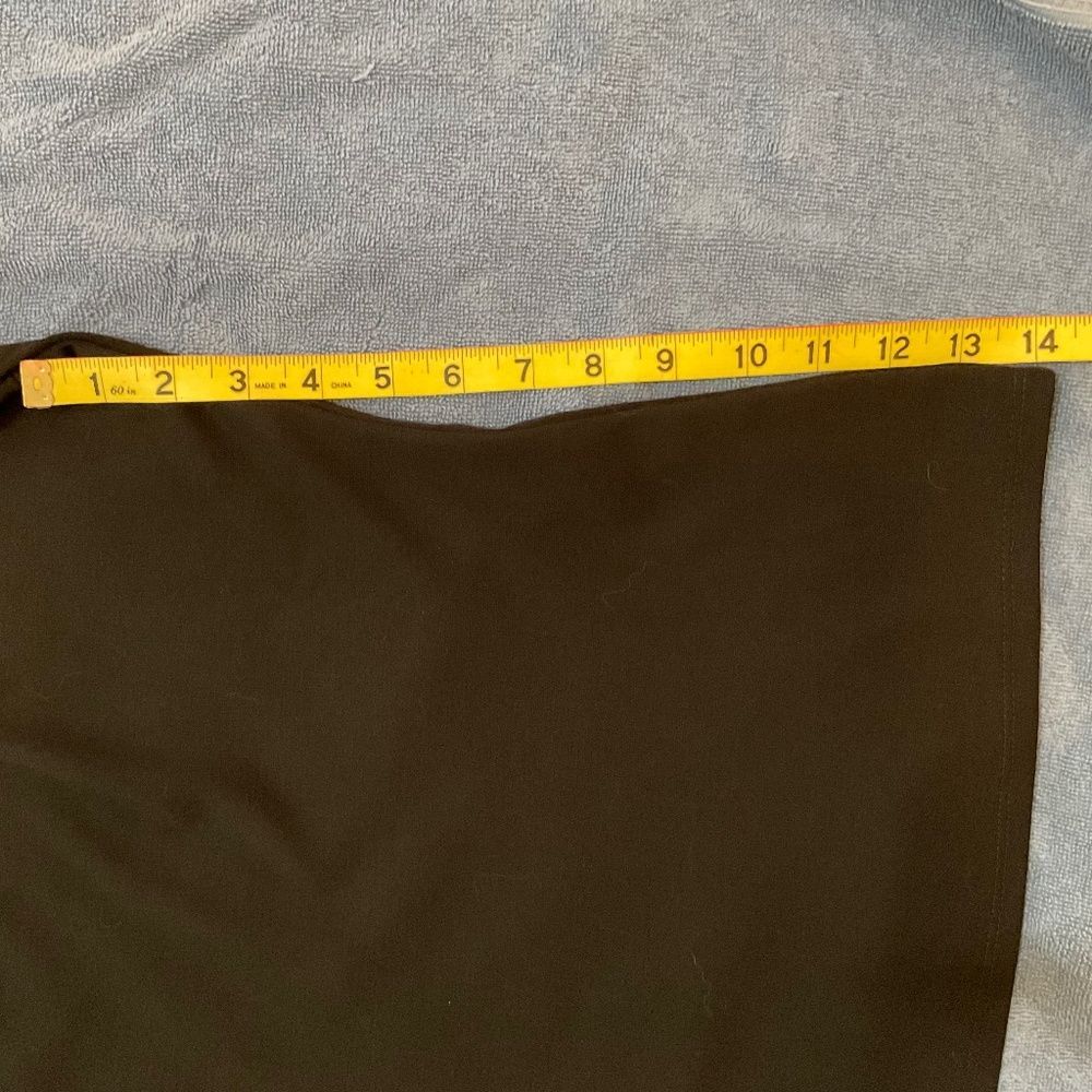NWT Adrienne Vittadini 3 quarter sleeve square neck black top - Picture 8 of 9